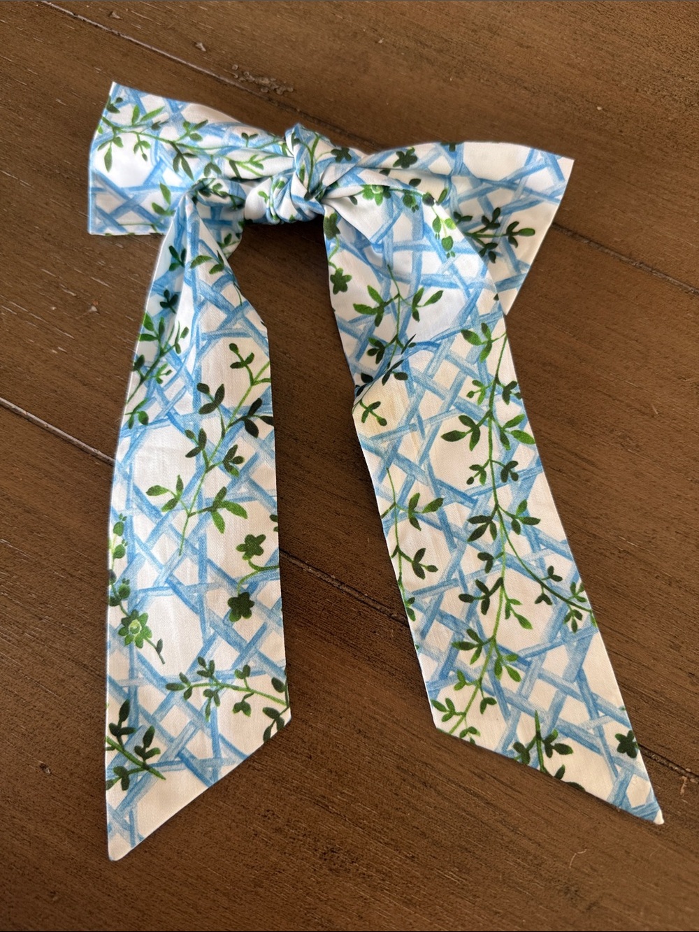 Hill House Home Blue & White Floral Bow